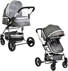Moni Gigi Καρότσι 2 σε 1 Kατάλληλο για Nεογέννητο Dark Grey 12.5kg