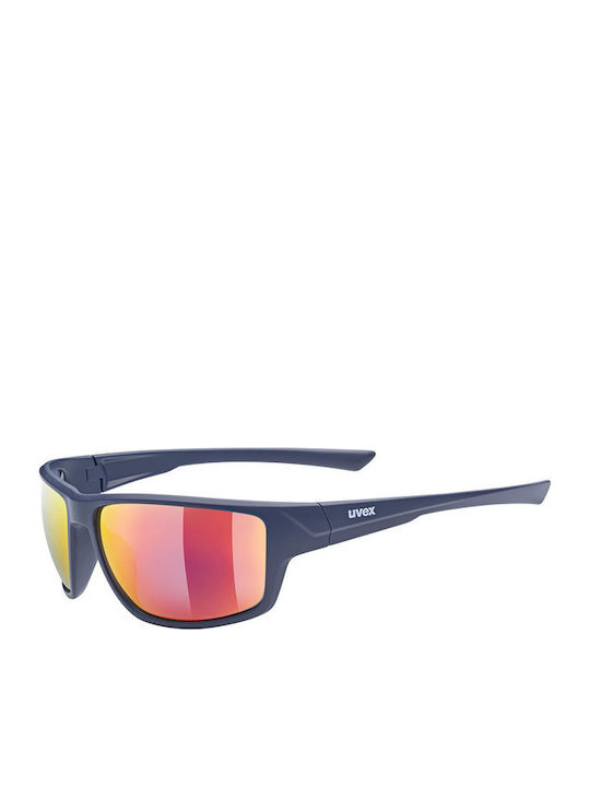 Uvex Sportstyle 230 Sunglasses Μαύρα with Acetate Frame & Blue Lens