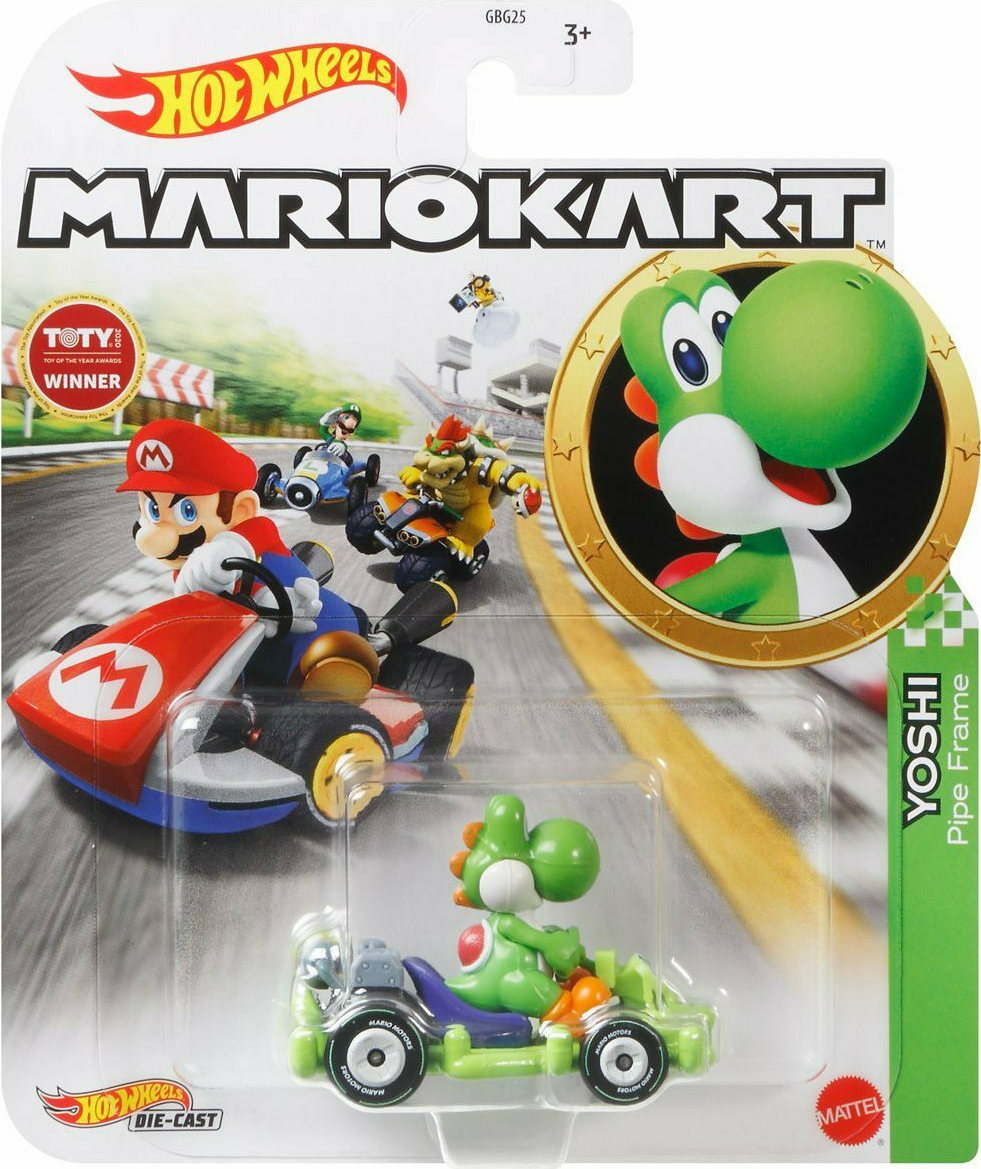 Mattel Αυτοκινητάκι Hot Wheels Mario Kart Yoshi Pipe Frame για Ετών Skroutz gr