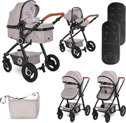 Lorelli Alexa 3 in 1 Adjustable 3 in 1 Baby Stroller Suitable for Newborn Grey Elephants 14.65kg 10021292185