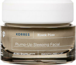 Korres Black Pine Restoring , Αnti-aging & Moisturizing Night Cream Suitable for All Skin Types 40ml