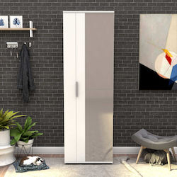Ξύλινη Porto με 10 Ράφια Λευκό 60x36x187cm GP009-0170