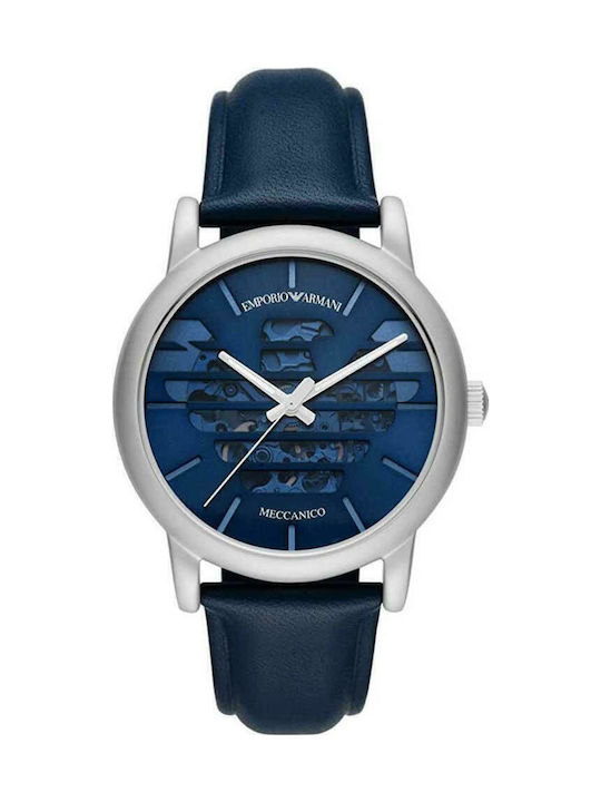Emporio Armani Meccanico Watch Battery with Leather Strap