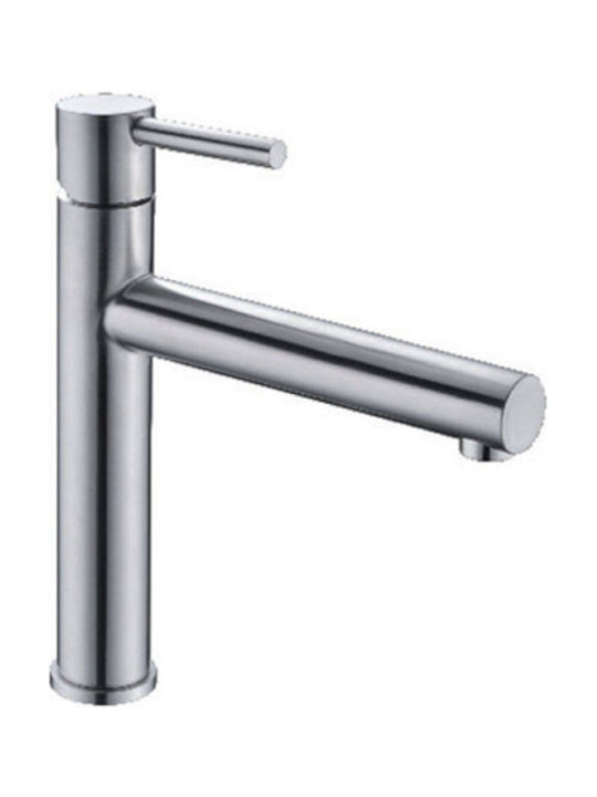 Imex Moscu Mixing Inox Tall Sink Faucet Silver