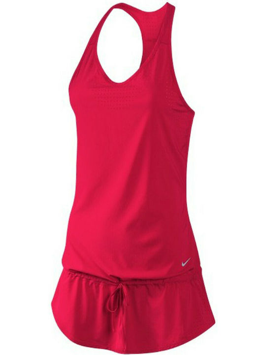 Nike Summer Mini Athletic Dress Sleeveless Red