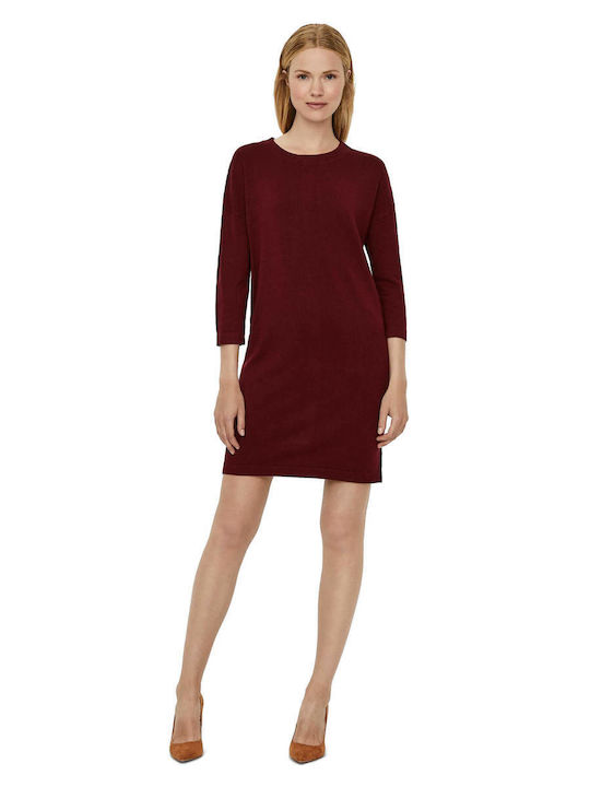 Vero Moda Mini Kleid Langärmelig Rot
