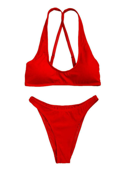 Olympic Stores 017364 Set Bikini Ψηλόμεσο Κόκκινο Skroutz gr