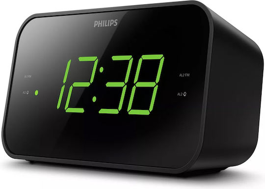 Philips Επιτραπέζιο Ψηφιακό Ρολόι με Ξυπνητήρι & Ραδιόφωνο TAR3306/12