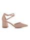 Famous Shoes 736 Γόβες με Χοντρό Μεσαίο Τακούνι Nude Skroutz gr