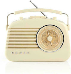 Nedis RDFM5000BG Retro Tragbares Radio Gold