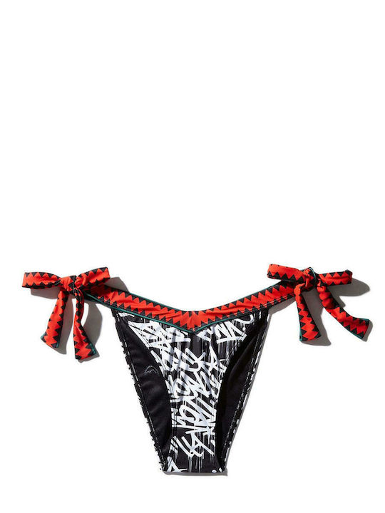 Banana Moon Sima Palmbreeze Bikini Slip με Κορδονάκια Μαύρο Skroutz gr
