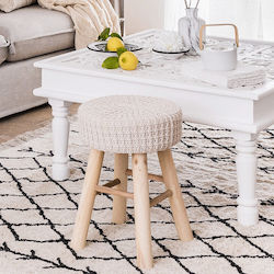 Σκαμπό Κουζίνας Suzette Beige 31x31x43εκ.