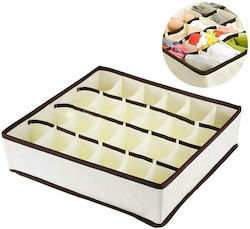 Aria Trade Stoff Schubladenorganisator Für Unterwäsche Socken In Beige Farbe 30x25x10cm