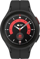 Samsung Galaxy Watch5 Pro LTE Титаний 45мм Водоустойчив с Пулсомер (Черно)