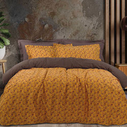 Das Home Комплект 3бр 170x260см. Bordeaux / Orange