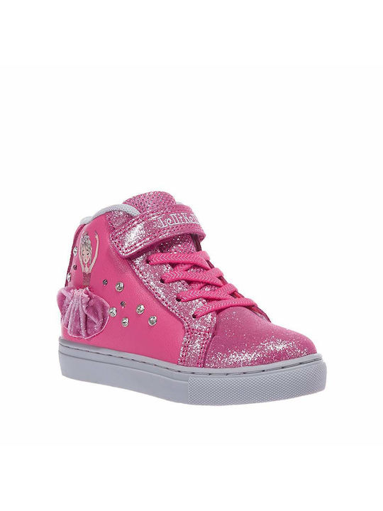 Lelli Kelly Kids Sneakers High with Lights Fuchsia
