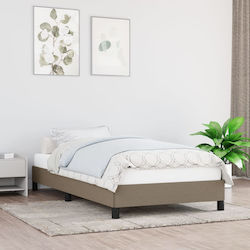 Υπόστρωμα Μονό για Στρώμα 90x190cm Taupe