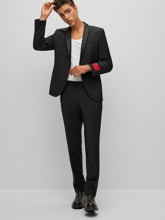 Hugo Boss Men's Winter Suit Slim Fit Black