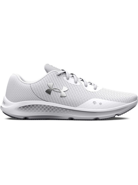 Under Armour Charged Pursuit 3 Men's Running Sport Shoes White / Silver