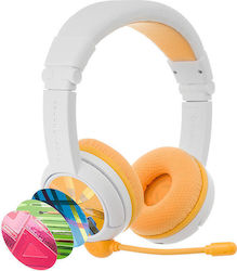 BuddyPhones School+ Ασύρματα/Ενσύρματα On Ear Παιδικά Ακουστικά με 20 ώρες Λειτουργίας Κίτρινα