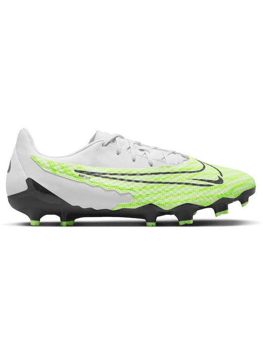 Nike Phantom Gx Academy MG Football Shoes with Cleats Lime / Grey
