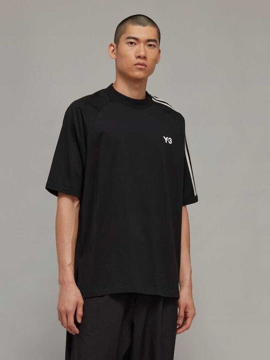 Adidas Y-3 3-Stripes Мъжка тениска с къс ръкав Black / Off White