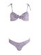Famous Shoes Set Bikini Πουά Τριγωνάκι Μωβ CP FLOWERS Skroutz gr