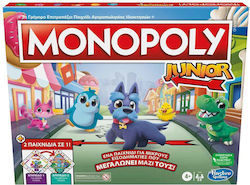Hasbro Board Game Monopoly Junior 2 σε 1 for 2-6 Players Ages 4+