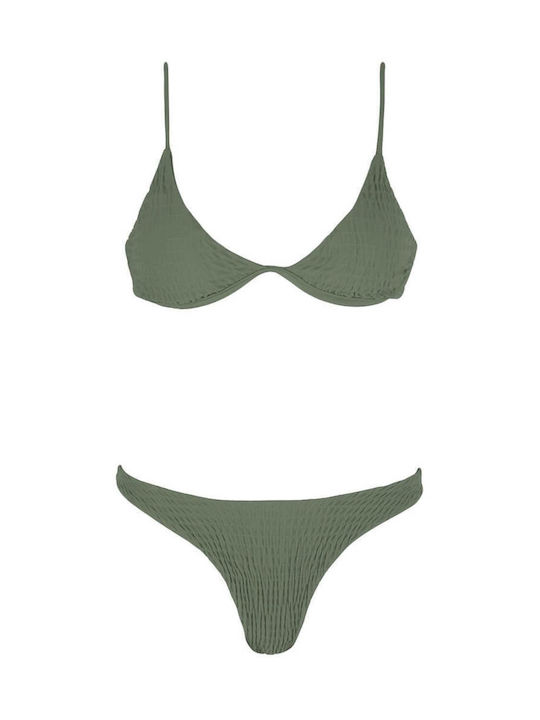 Brunotti Set Bikini Τριγωνάκι Χακί 2312320315 6553 Skroutz gr