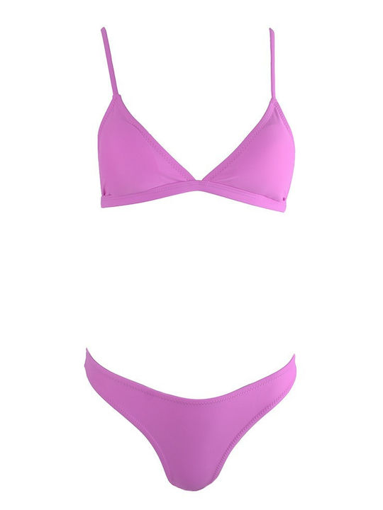Famous Shoes Set Bikini Τριγωνάκι Μωβ CP202556 PURPLE Skroutz gr