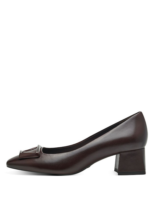Tamaris Leather Brown Heels