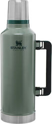 Stanley Classic Legendary Flasche Thermosflasche Rostfreier Stahl BPA-frei Grün 2.3Es mit Handgriff