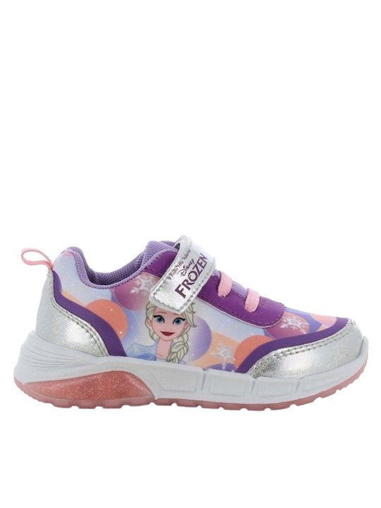 Disney Kids Sneakers with Lights Silver