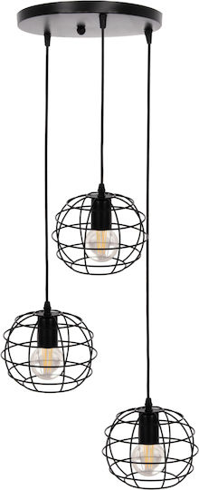 HomeMarkt Lumini Suspendate Negru 23x23x122cm