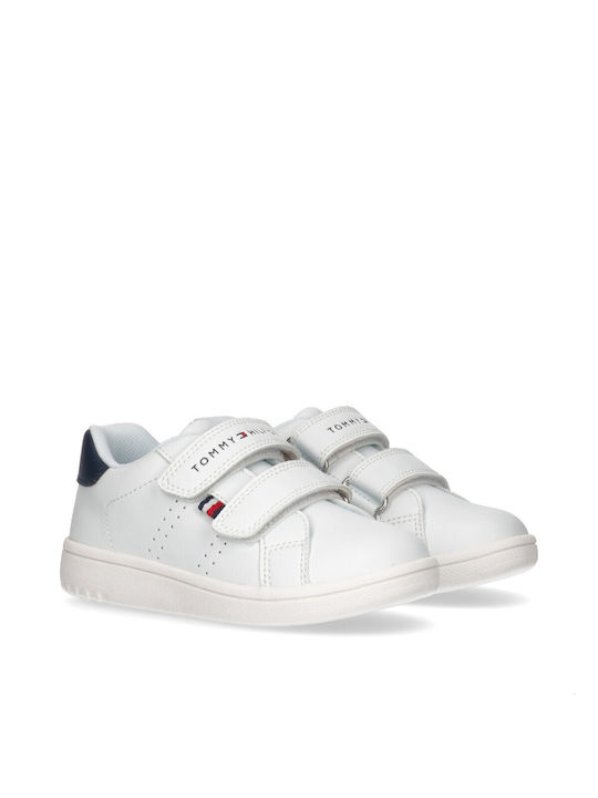 Tommy Hilfiger Παιδικά Sneakers με Σκρατς Λευκά