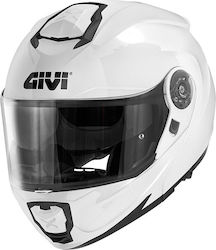 Givi X27 Flip-Up Helmet with Pinlock and Sun Visor ECE 22.06 1590gr Solid White