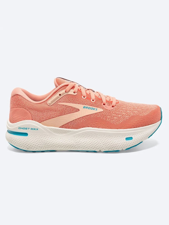Brooks Ghost Max Women's Running Sport Shoes Papaya / Apricot / Blue