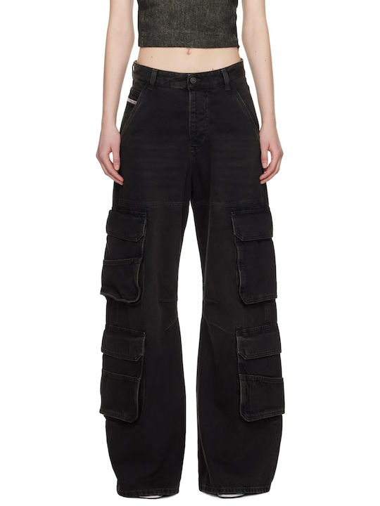 Diesel Women's Fabric Trousers Black