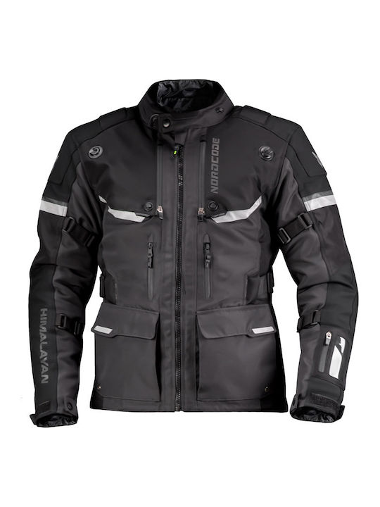 Nordcode Bărbătesc Jachetă de Motocicletă Cordura 4 Anotimpuri Impermeabil Negru