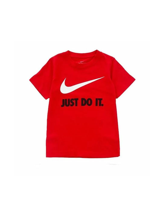 Nike Kinder T-Shirt Kurzärmelig rot Swoosh