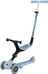 Globber Kinderroller Klappbar GoUp Foldable Plus 3-Rad mit Sitz für 15+ Monate Hellblau