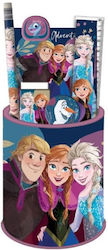 Gim Frozen με Μολύβι, Ξύστρα, Γόμα, Σημειωματάριο, Χάρακα και Μολυβοθήκη