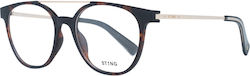 Sting Eyeglass Frame Brown VST312 0738