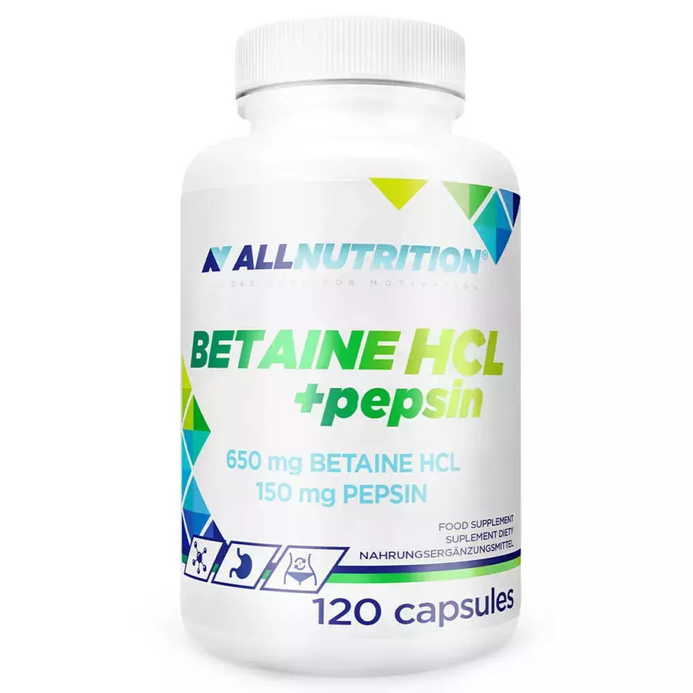 AllNutrition Betain HCL Pepsin Ειδικό Συμπλήρωμα Διατροφής 120