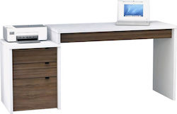 Бюро Edelweiss 120x60x75бр White/walnut
