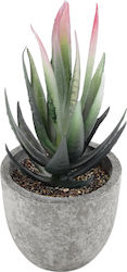 Globostar Künstliche Garten Sukkulente Aloe 21008 Dekorative Pflanze Sukkulente Aloe H14cm