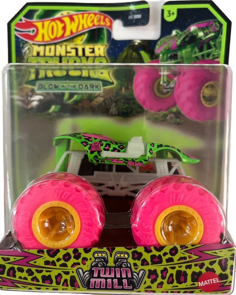 Hot Wheels Αυτοκινητάκι Monster Truck Monster Trucks Glow in Dark Twin Mill για Ετών HVH