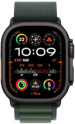 Apple Watch Ultra 2 2024 49mm Black with Dark Green Alpine Loop