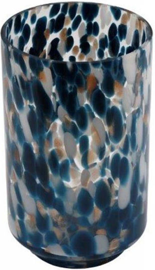 Atmosphera Βάζο Γυάλινο Μπλε Φ15xΥ25cm
