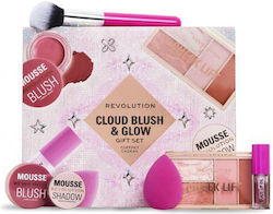 Revolution Beauty Cloud Blush & Glow Gift Set Σετ Μακιγιάζ για το Πρόσωπο 6τμχ